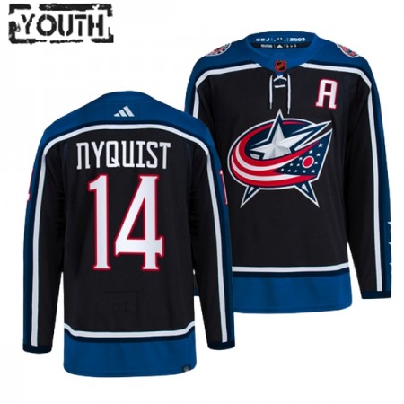 Columbus Blue Jackets tröja Gustav Nyquist 14 Adidas 2022-23 Svart Reverse Retro 2.0 Authentic - NHL Tröjor Barn
